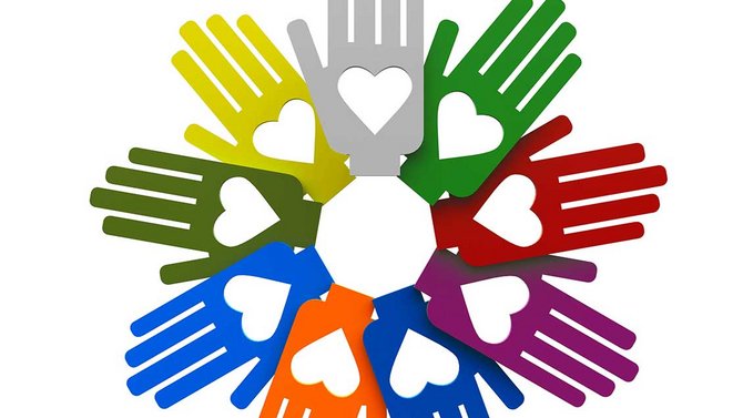 Logo aus Herzen und Händen