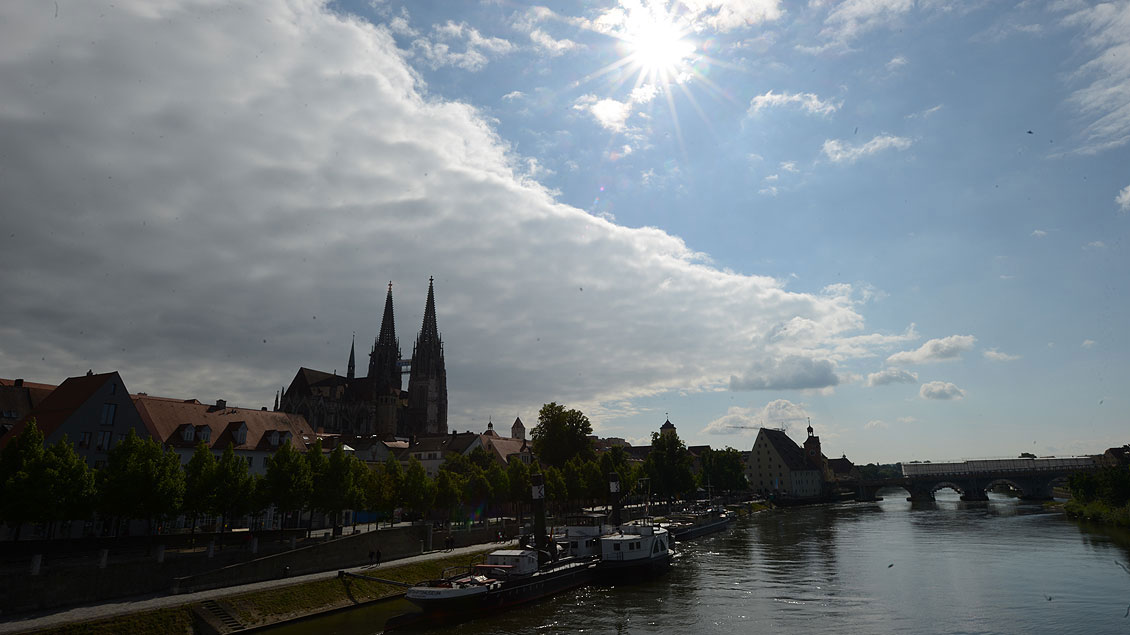 Blick auf Regensburg und den Dom