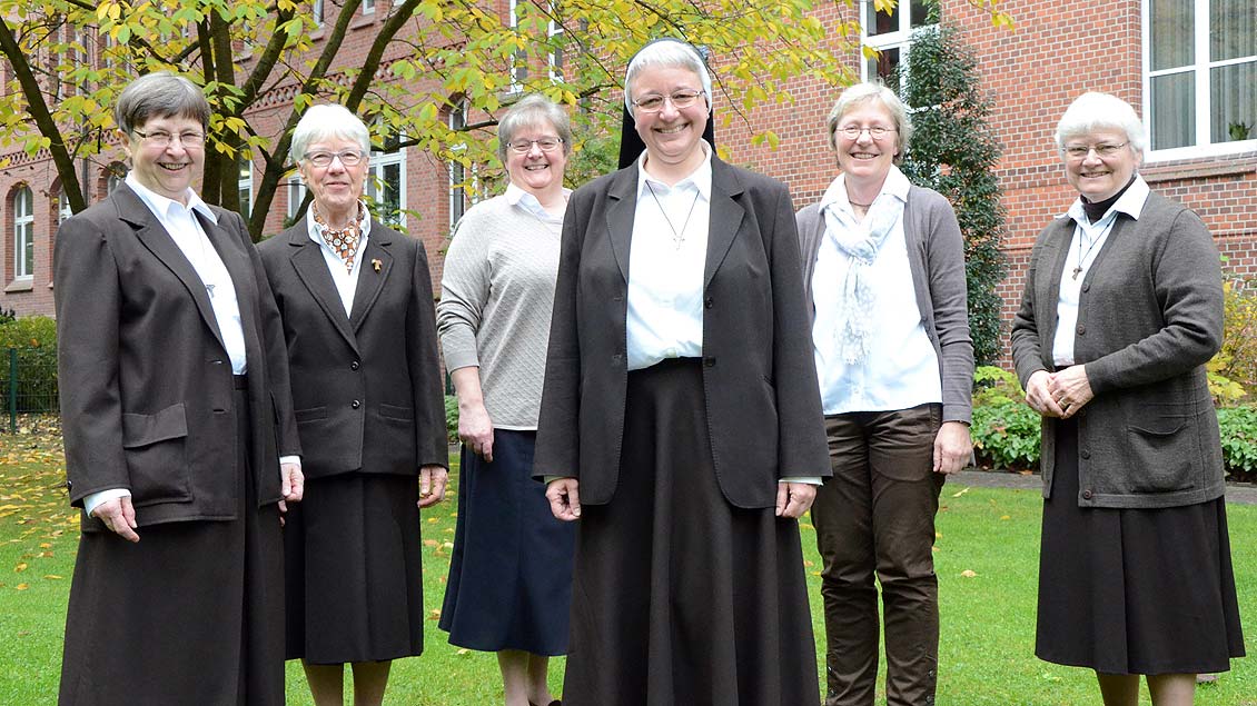Die Schwestern der Provinzleitung der Lüdinghauser Franziskanerinnen