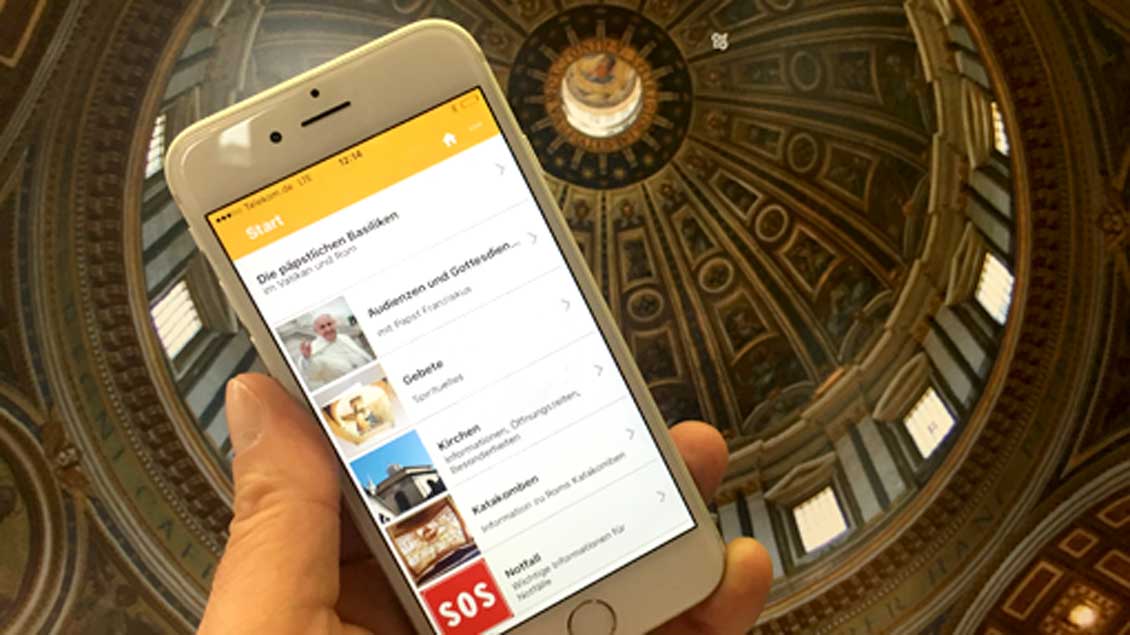 Eine neue App liefert Pilgern zahlreiche Informationen über Rom.