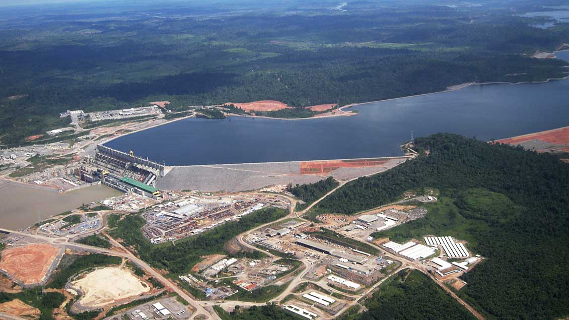 Das Wasserkraftwerk Belo Monte wird derzeit gebaut.