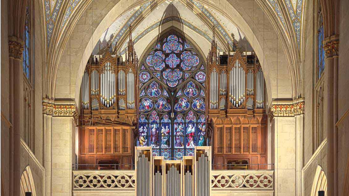 Die neue große Fleiter-Orgel im Billerbecker Dom.