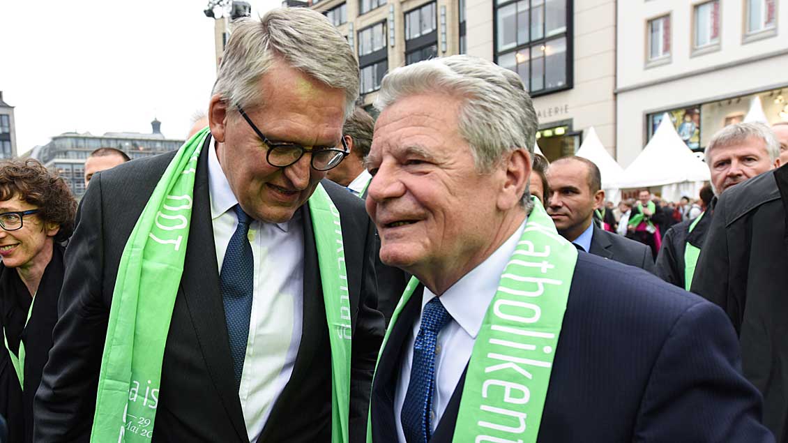 Thomas Sternberg und Joachim Gauck.