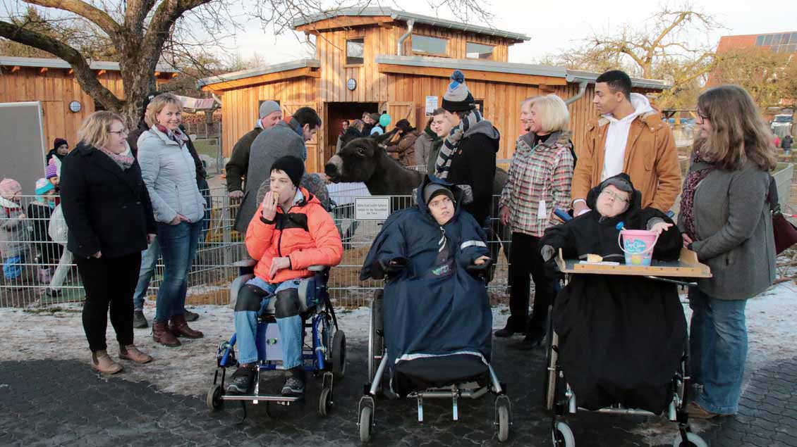 In neuem Glanz präsentiert sich der Streichelzoo der Kinderheilstätte Nordkirchen, wo 130 Kinder mit Behinderungen leben.
