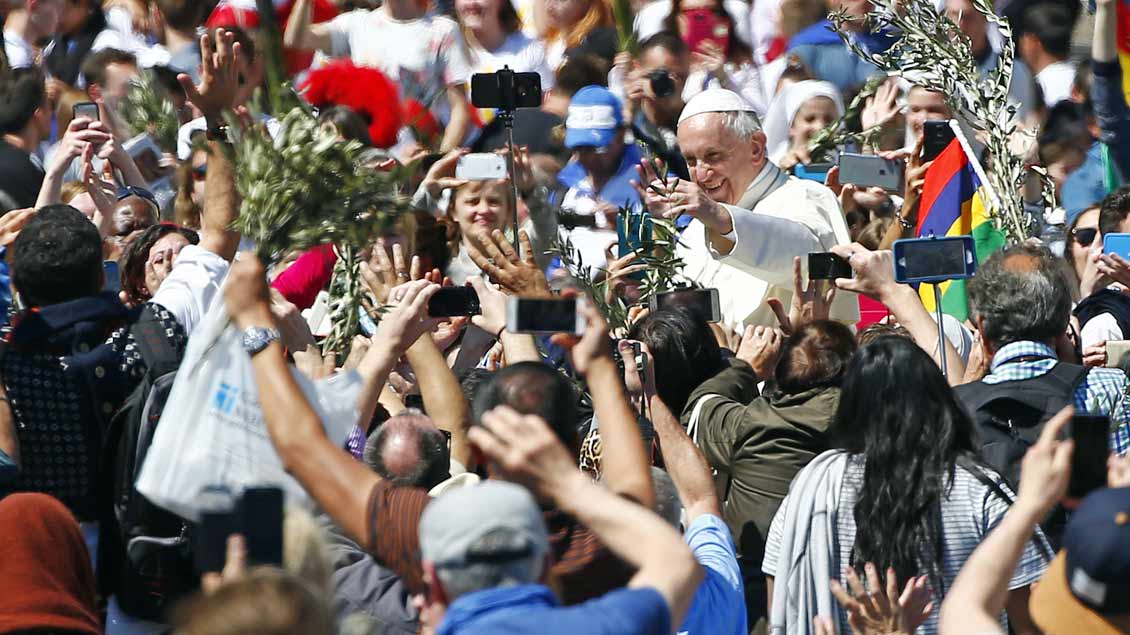 Papst Franziskus am Palmsonntag 2017