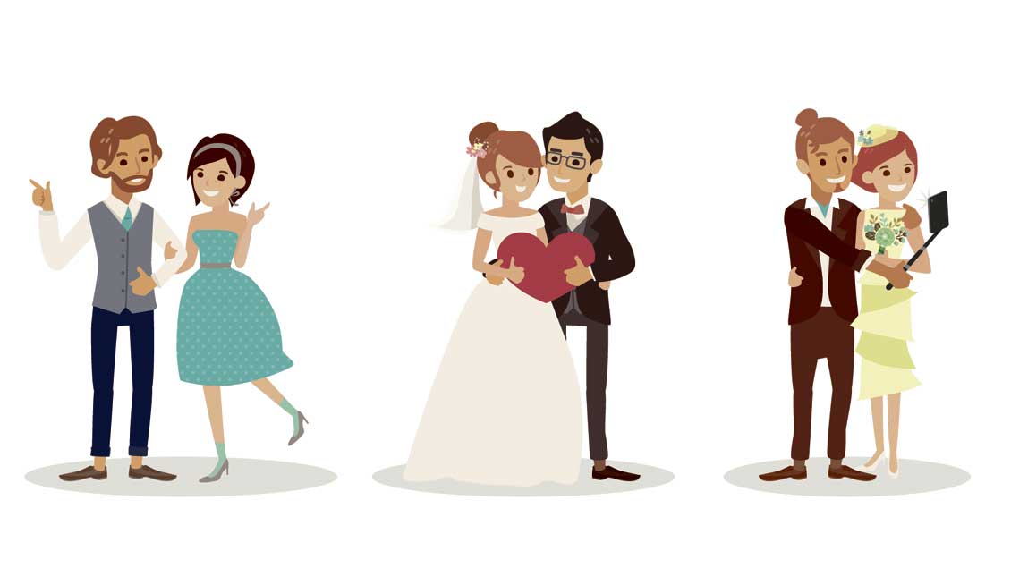 Drei Hochzeiten und ein Sakrament: Auch kirchliche Trauungen haben es längst nicht immer mit zwei katholischen Ehepartnern zu tun. 