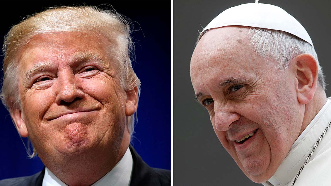 US-Präsident Donald Trump (links) und Papst Franziskus.