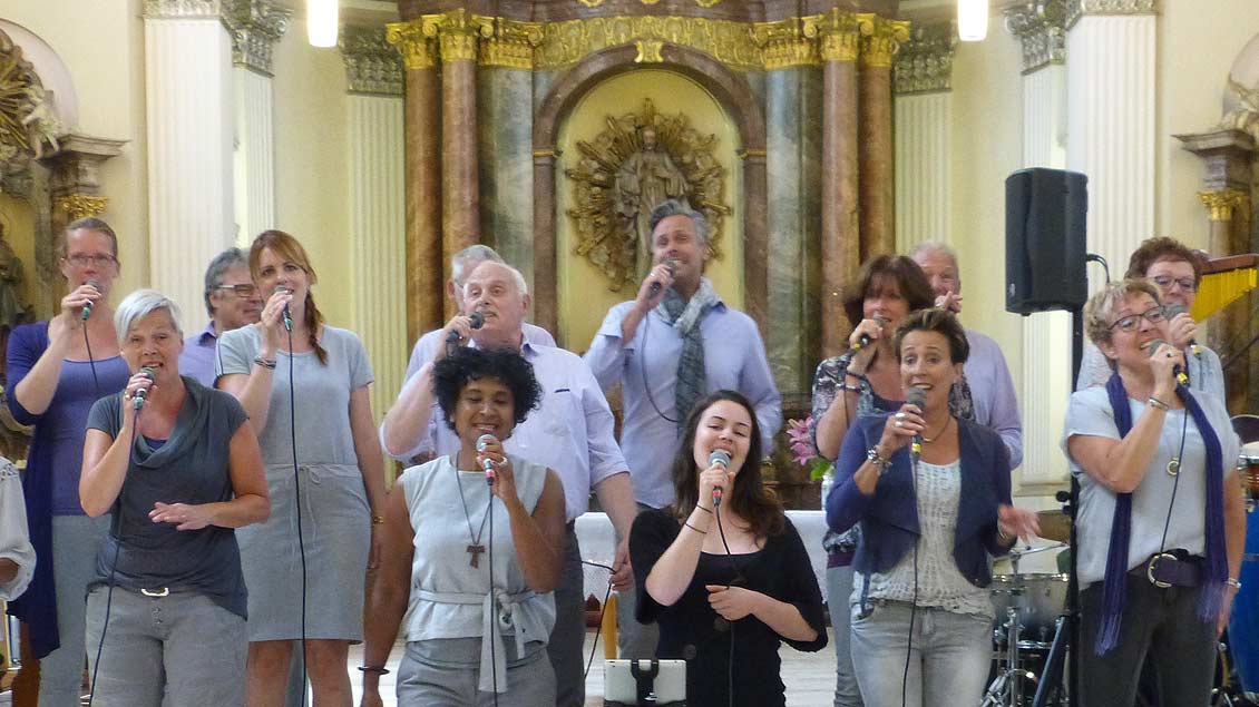 Der Gospel-Chor „Sing with Spirit“