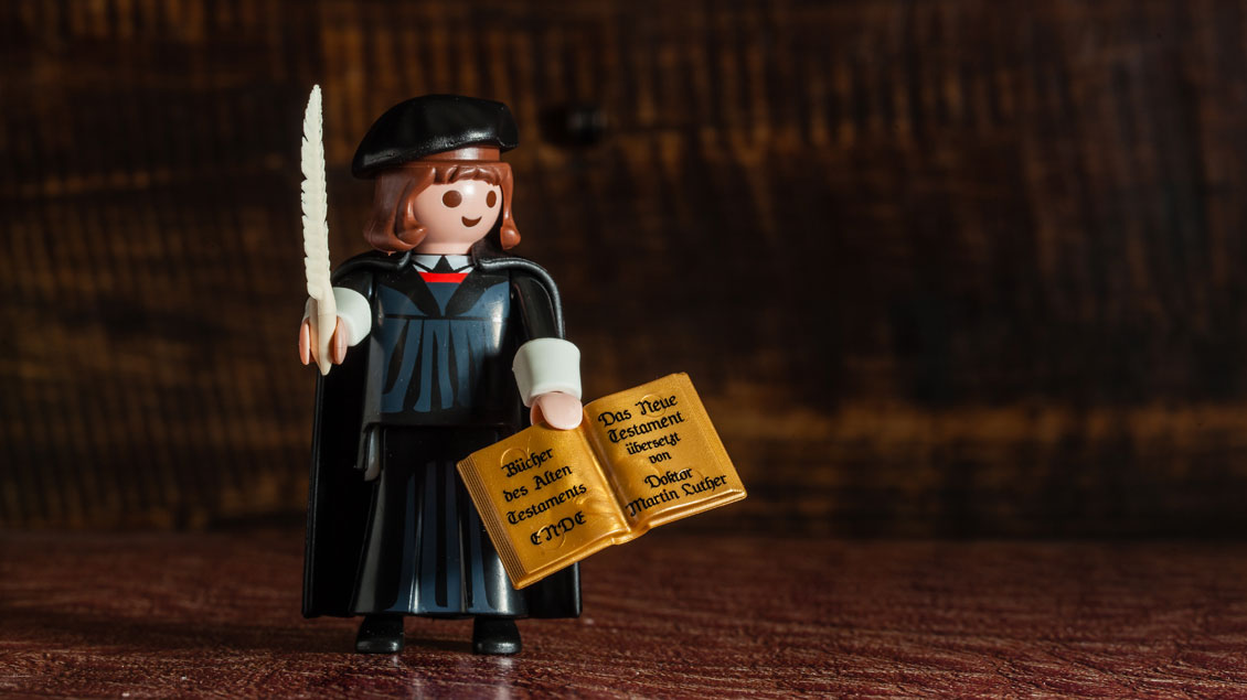Martin Luther als Playmobil-Figur.