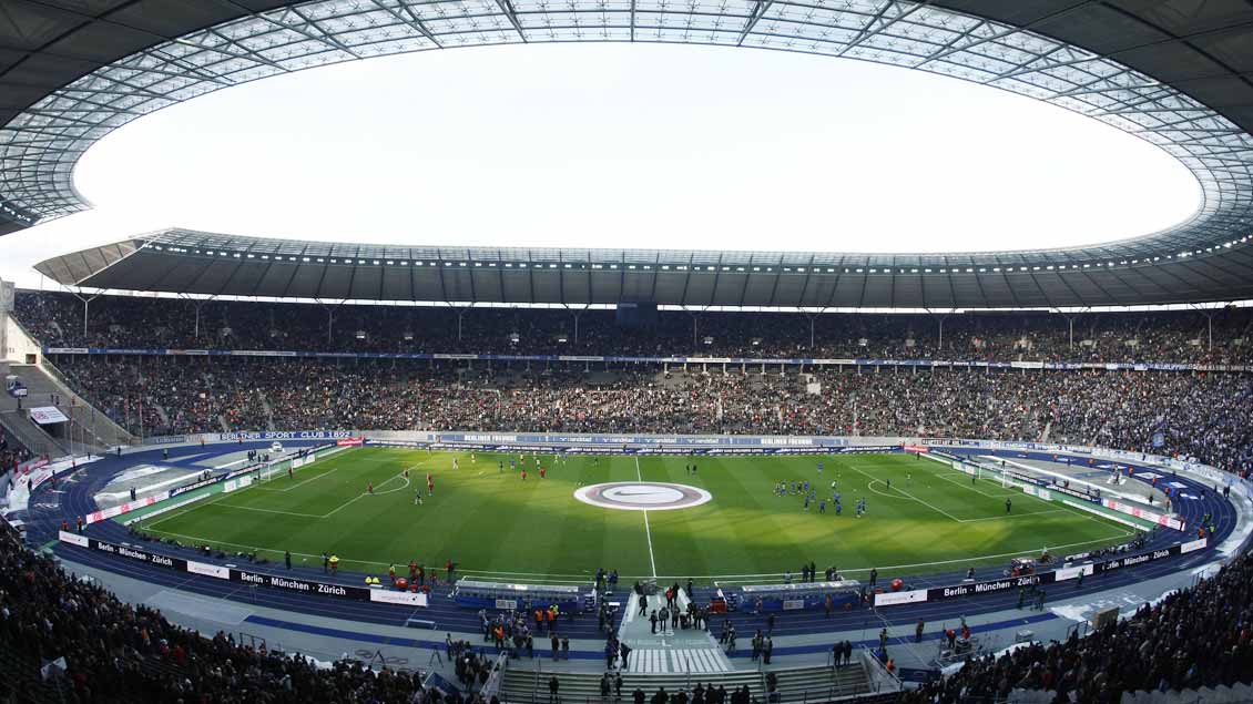 Blick ins Olympia-Stadion in Berlin.