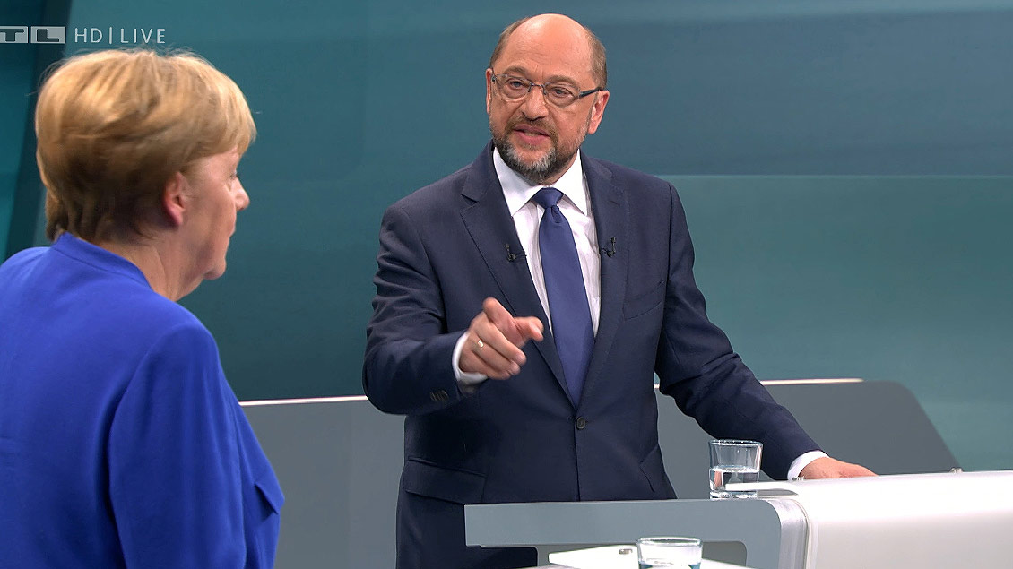 Eine respektvolle demokratische Streitkultur wie im TV-Duell zwischen Bundeskanzlerin Angela Merkel (CDU) und Kanzlerkandidat Martin Schulz (SPD) wünschen sich die Kirchen auch nach der Wahl.