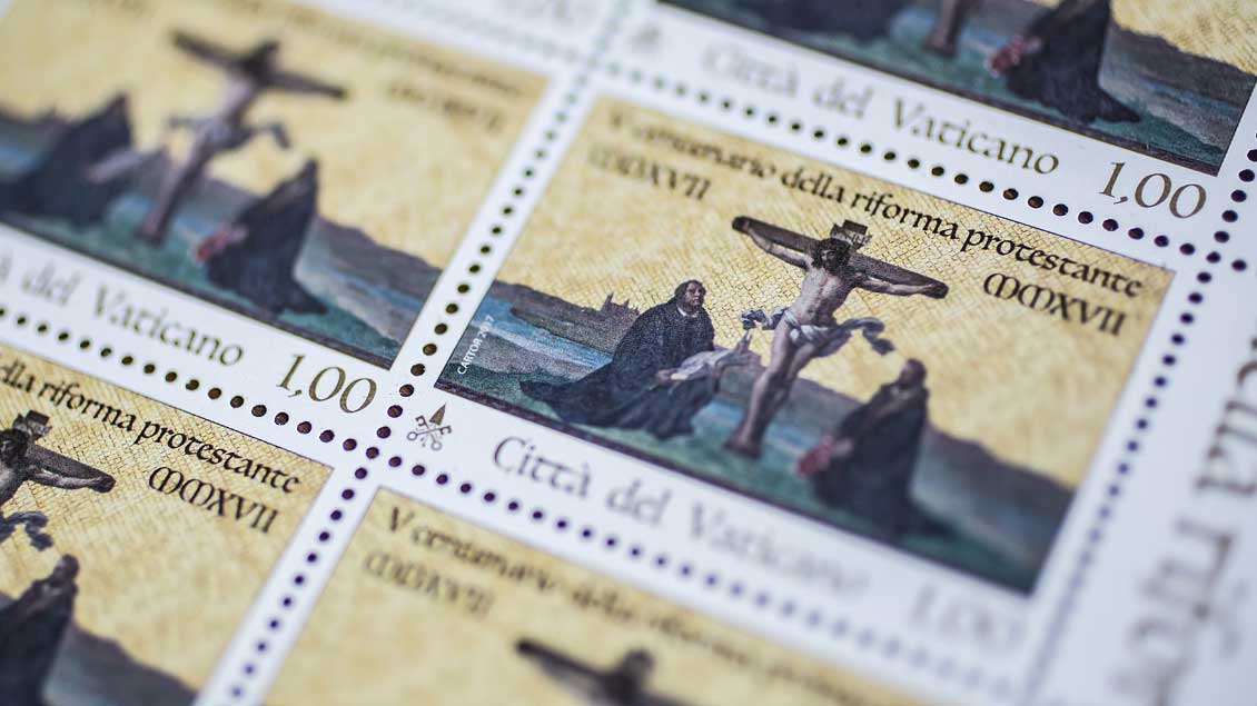 Die neue Vatikan-Briefmarke.