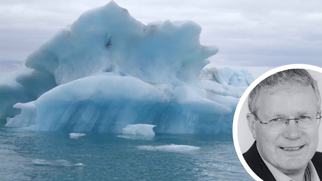 Schmelzende Eisberge sind ein Zeichen für den Klimawandel. 