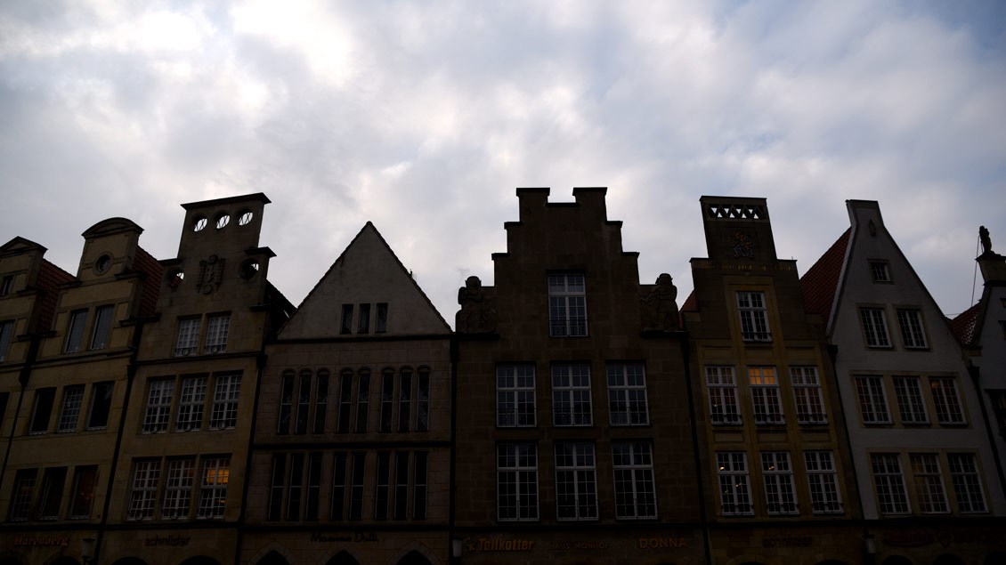 Dunkle Wolken über Münster