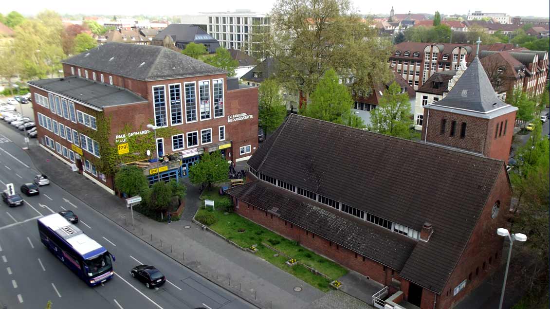 Der Katholikentag Plus findet im Paul-Gerhardt-Haus und in der evangelischen Erlöserkirche nahe dem Hauptbahnhof in Münster statt.