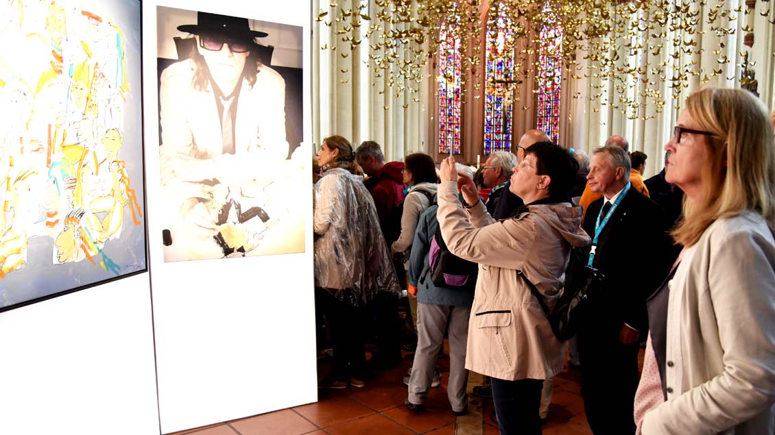 Zwei Wochen lang war die Ausstellung "Udos 10 Gebote" in der Liebfrauen-Überwasserkirche in Münster zu sehen.