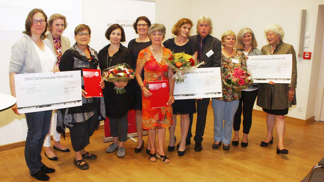 Die Preisträger des Preises der SkF-Stiftung „Agnes Neuhaus“.