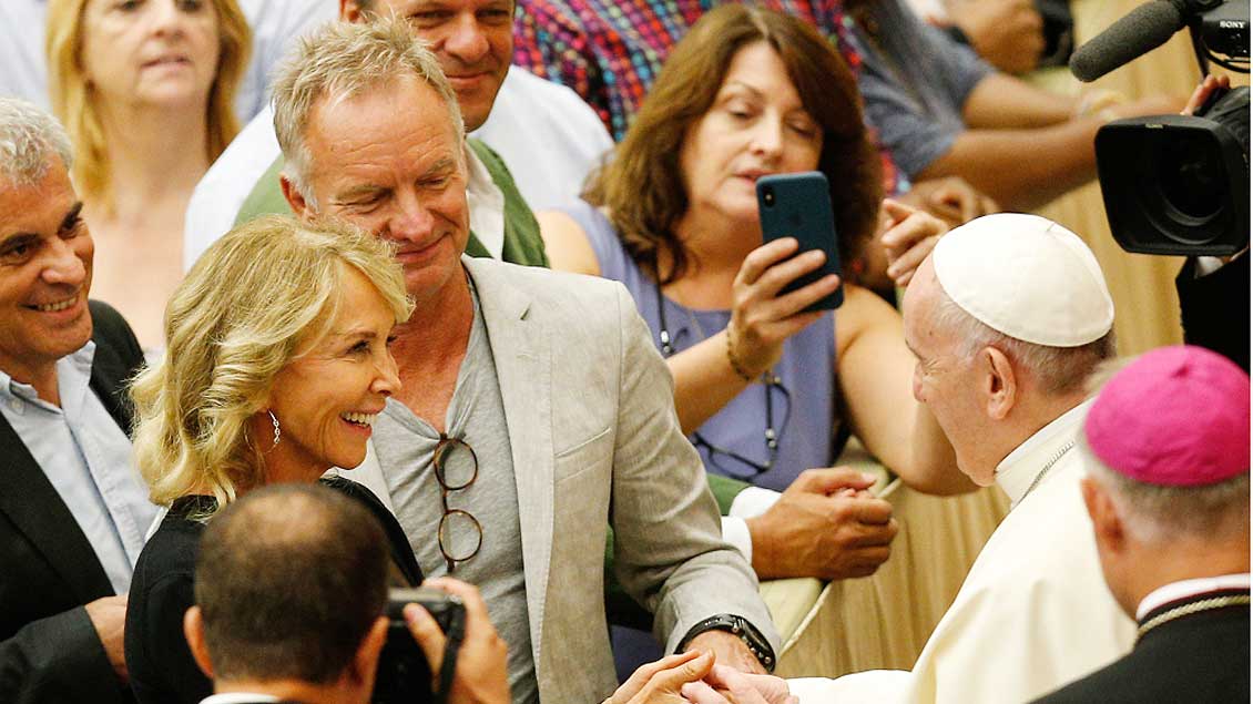 Sting und der Papst