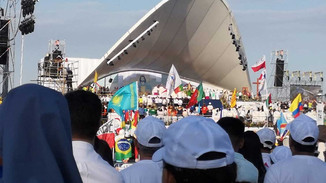 Abschlussgottesdienst des Weltjugendtags in Panama.