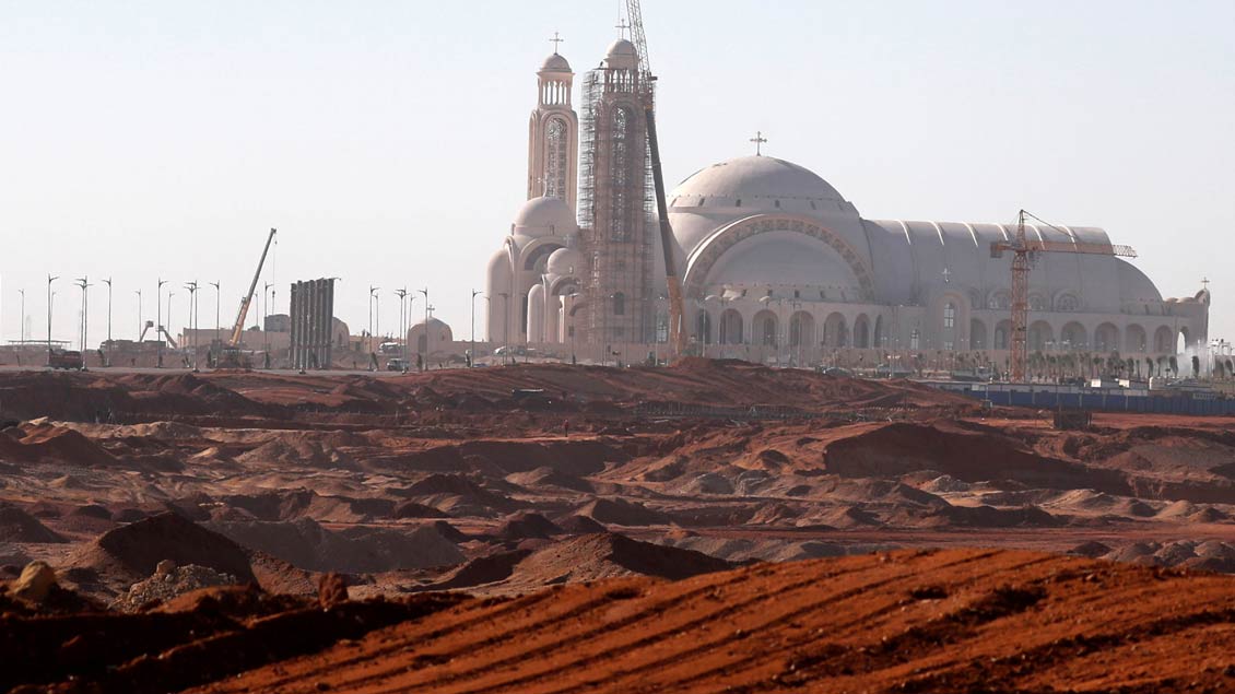 Rechtzeitig zum orthodoxen Weihnachtsfest am 6. Januar wurden die Bauarbeiten an der neuen koptischen Kathedrale in Kairo fertiggestellt.