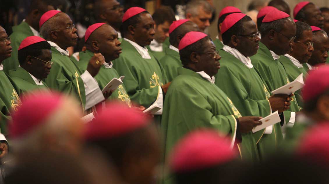 Bischöfe bei der „Afrika-Synode“ 2009 im Vatikan.