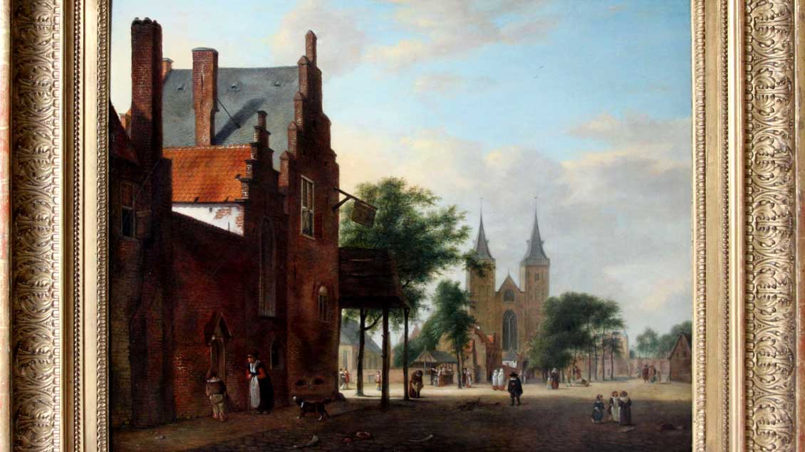 "Der Marktplatz" von Jan van der Heyden"