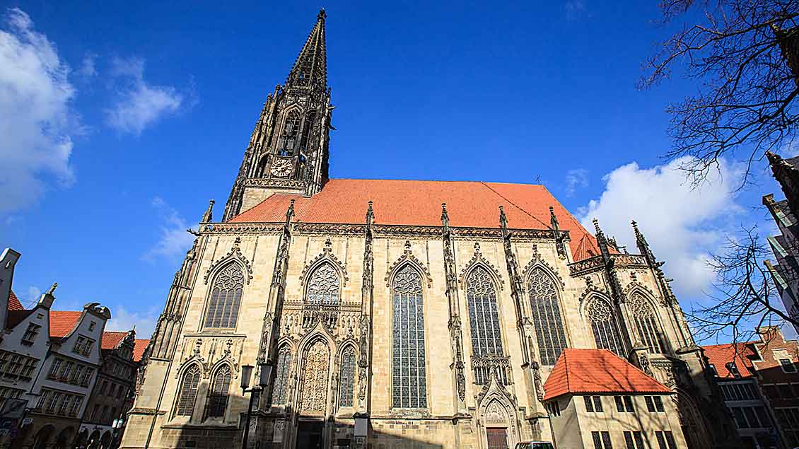 Die St. Lamberti-Kirche in der Innenstadt von Münster