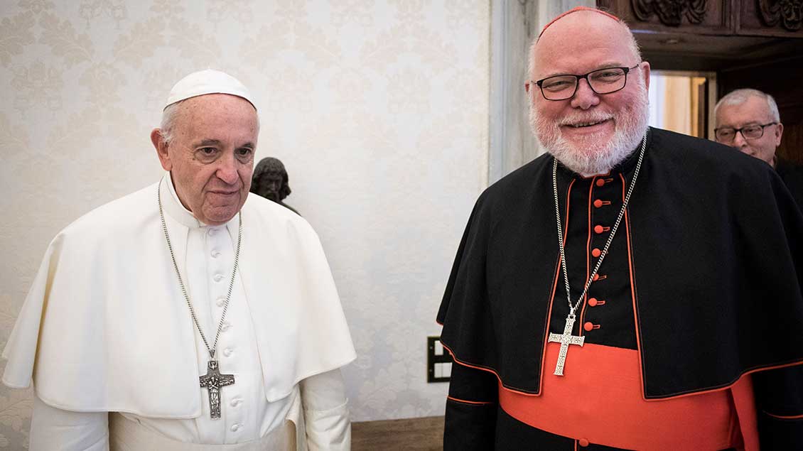 Papst Franziskus und Kardinal Reinhard Marx.
