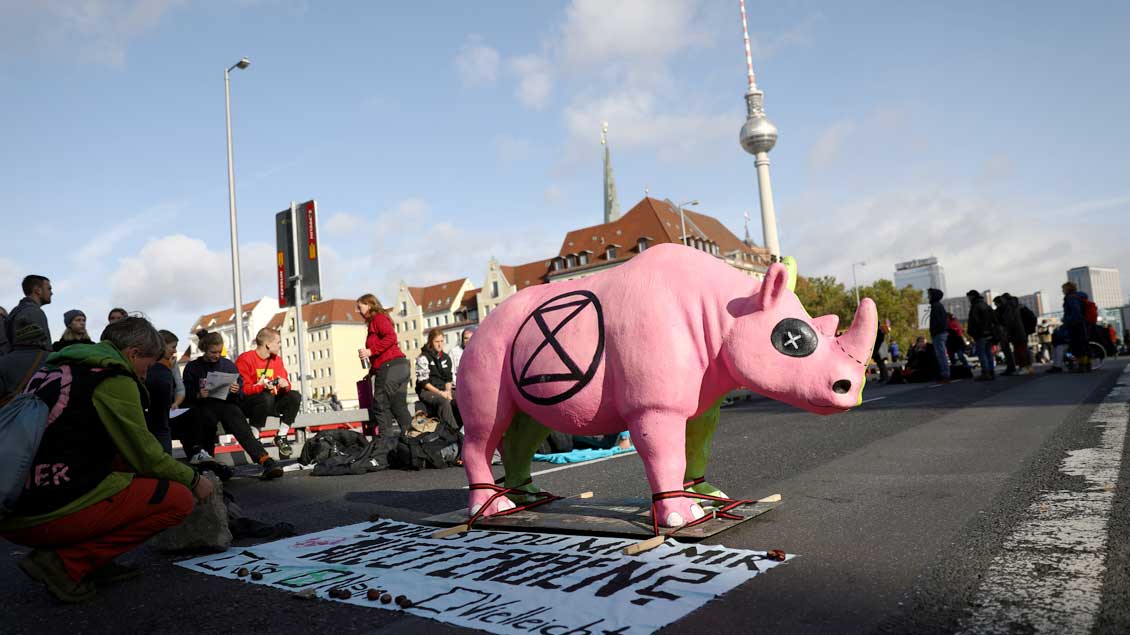 Klimaschutz-Protest in Berlin