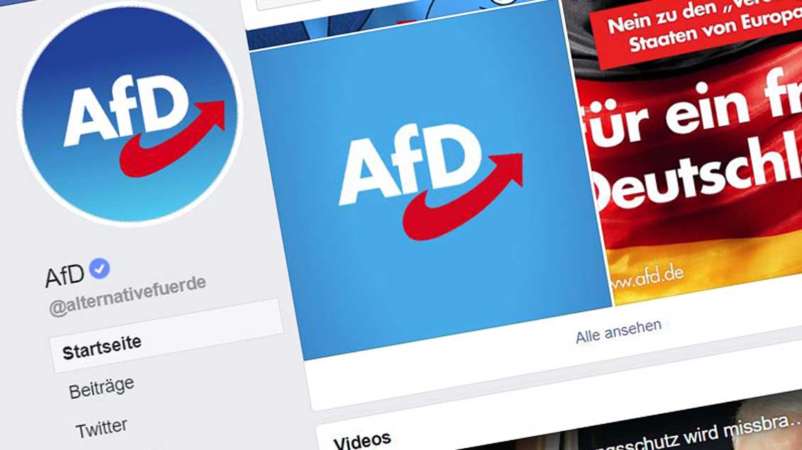 Facebookseite der AfD