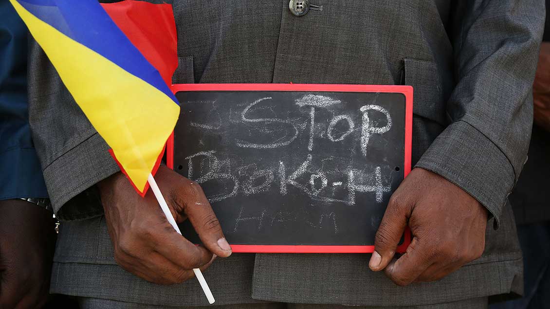 Demonstrant gegen Boko Haram