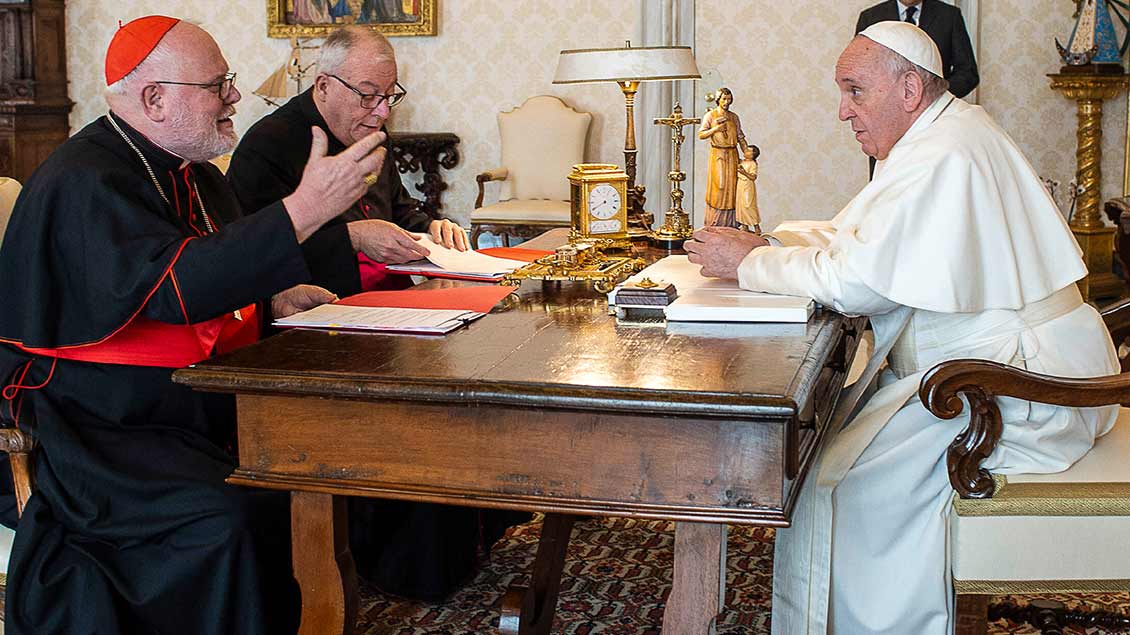 Kardinal Marx und Papst Franziskus
