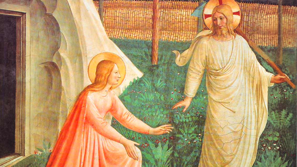Maria Magdalena und der Auferstandene: Gemälde von Fra Angelico 