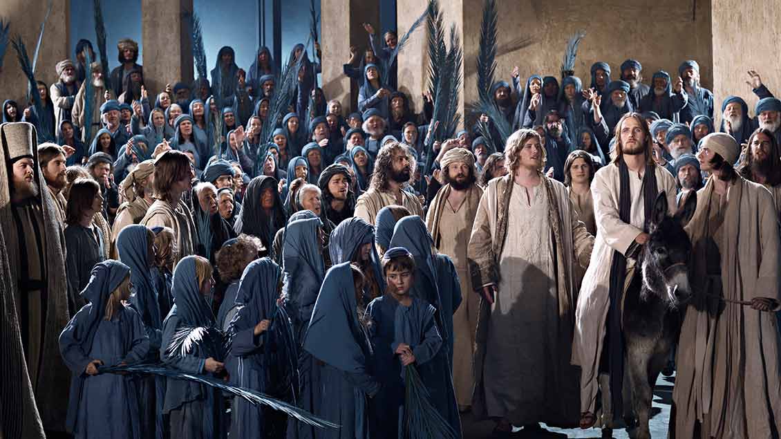 Jesu Einzug in Jerusalem.