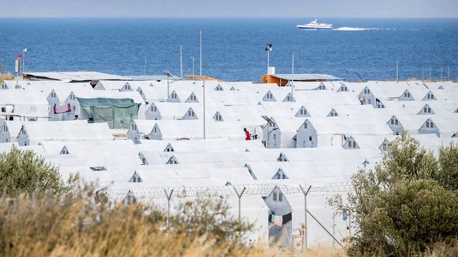 Ein Flüchtlingslager