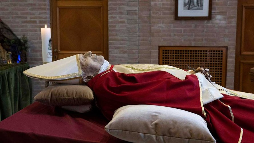 Der verstorbene Papst Benedikt XVI. 