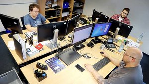 Computer-Experten des Bischöflichen Offizialats in Vechta.
