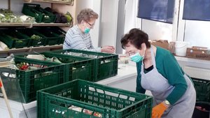 Helferinnen im „Warenkorb“ Ahlen. | Foto: Caritas Ahlen