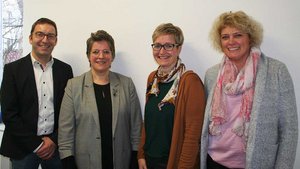 Kita-Finanzexperten (von links): Jan Gebker, Jutta Wittkamp, Heike Wiesmann und Martina Radhoff. | Foto: Jens Joest