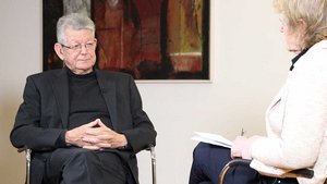 Bischof Erwin Kräutler im Gespräch mit Redakteurin Karin Weglage. | Foto: Martin Schmitz