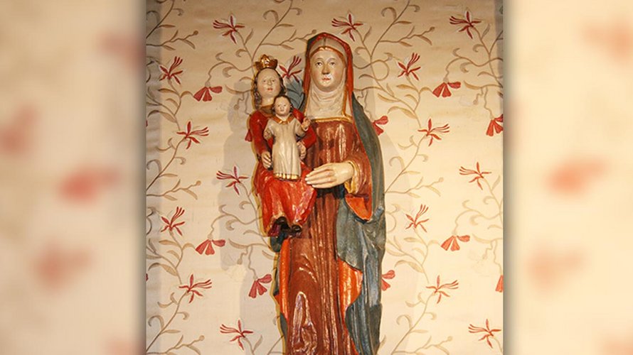 Gnadenbild der heiligen Mutter Anna im Wallfahrtsort Breischen. | Foto: Johannes Bernard