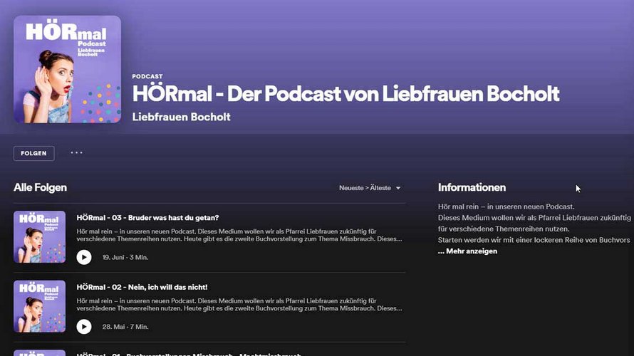 "Hörmal - der Podcast von Liebfrauen Bocholt".