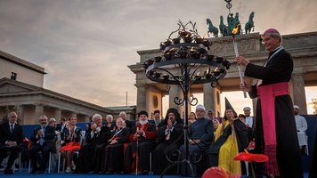 Schlusskundgebung des Friedenstreffens von Sant'Egidio in Berlin