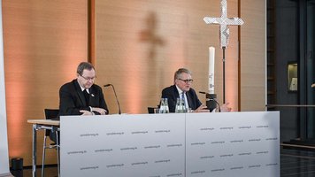 Bischof Georg Bätzing und ZdK-Präsident Thomas Sternberg