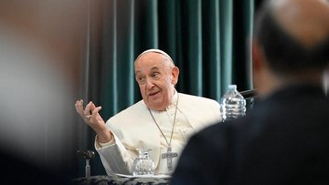 Papst Franziskus im Gespräch
