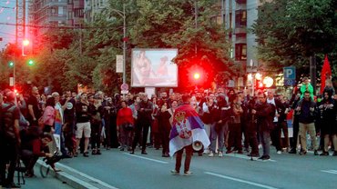 Kundgebung in Belgrad