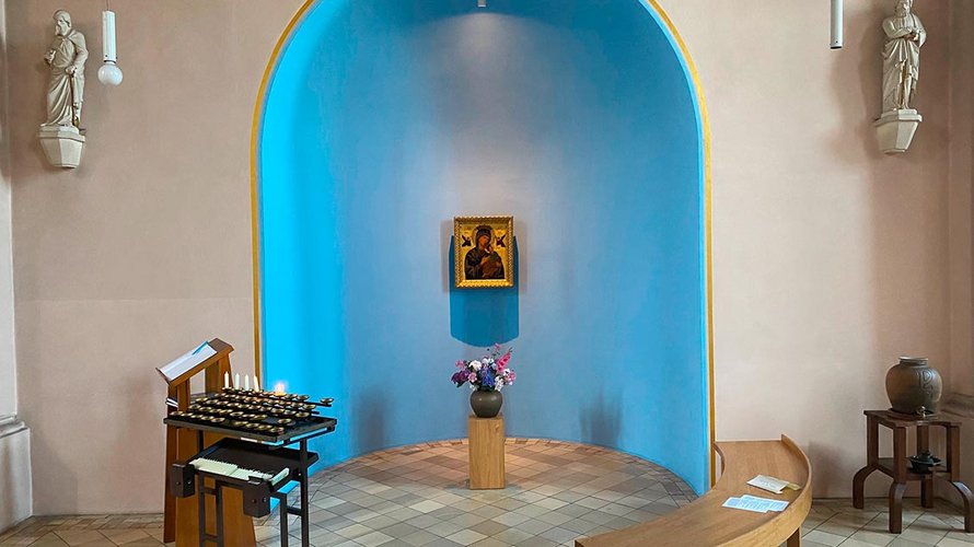 Verehrt wird im Kloster Hamicolt eine handgemalte Kopie der Ikone „Mutter Gottes von der immerwährenden Hilfe“. | Foto: Johannes Bernard