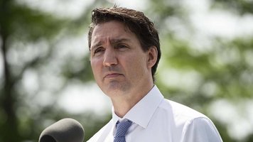 Kanadas Premierminister Justin Trudeau bei einer Rede