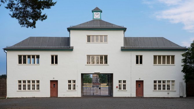 Das Empfangsgebäude des KZ Sachsenhausen