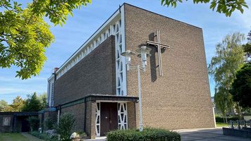 Die 1962 errichtete Kirche St. Johannes in Werne.